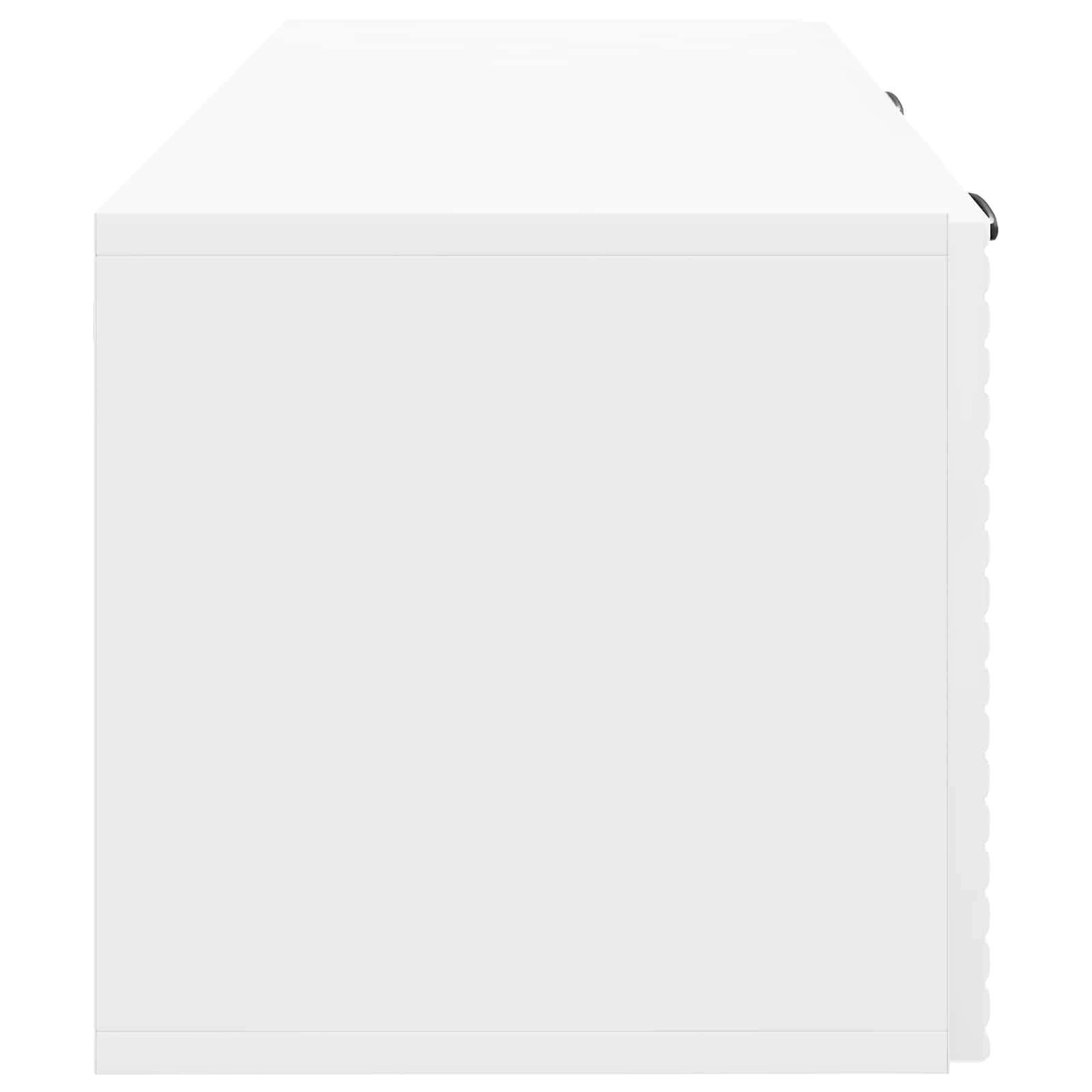 Wandbeugel TV-kast Hoogglans Wit 78,5 x 31 x 30 cm Bewerkt hout