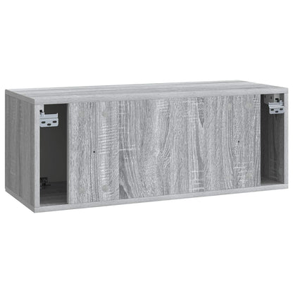Wandbeugel TV-kast Grijs sonoma 78,5 x 31 x 30 cm Bewerkt hout