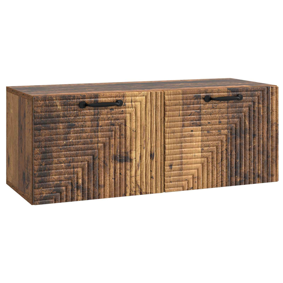 Wandbeugel TV-kast Oud hout 78,5 x 31 x 30 cm Bewerkt hout
