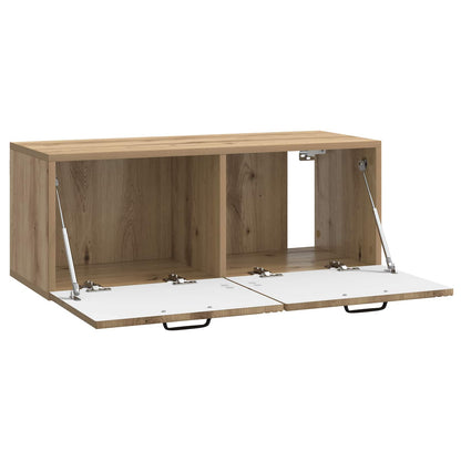 Wandbeugel TV-kast Artisanaal eiken 78,5 x 31 x 30 cm