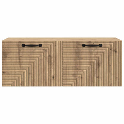 Wandbeugel TV-kast Artisanaal eiken 78,5 x 31 x 30 cm