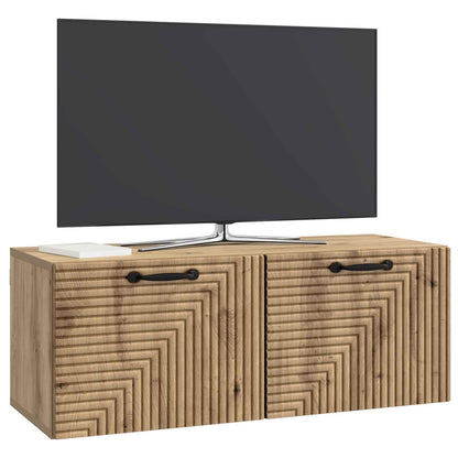 Wandbeugel TV-kast Artisanaal eiken 78,5 x 31 x 30 cm