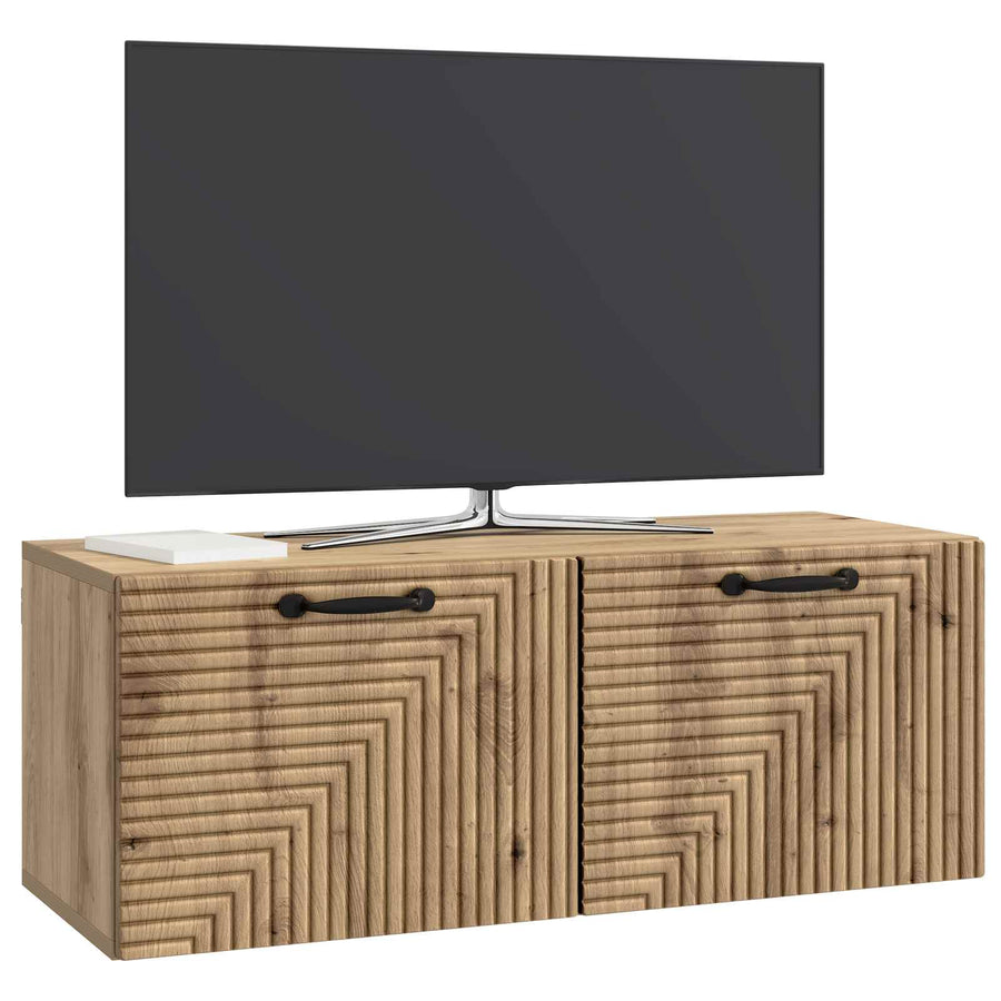 Wandbeugel TV-kast Artisanaal eiken 78,5 x 31 x 30 cm