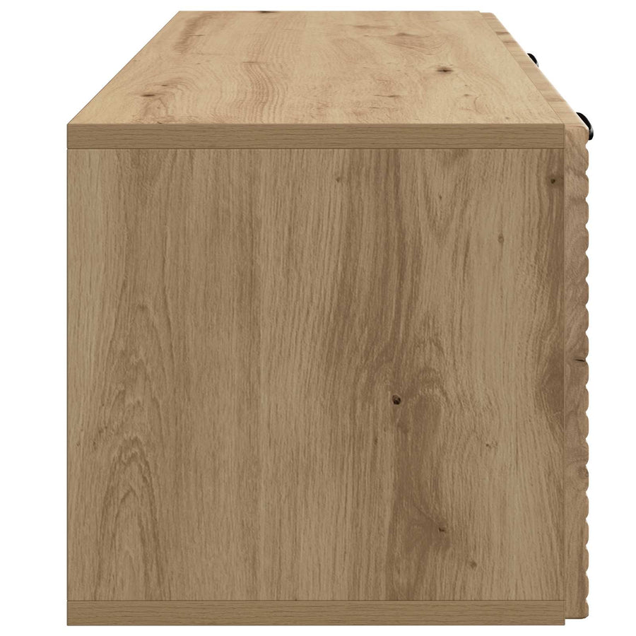 Wandbeugel TV-kast Artisanaal eiken 78,5 x 31 x 30 cm