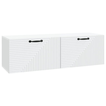 Wandbeugel TV-kast Wit 98 x 31 x 30 cm Bewerkt hout