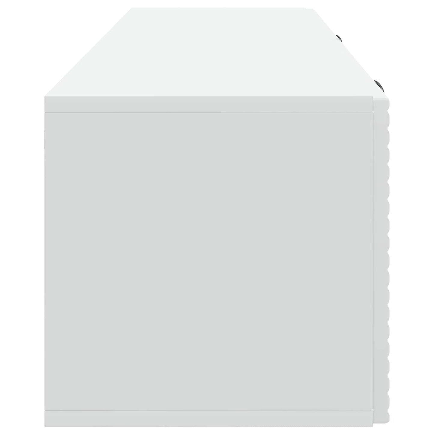 Wandbeugel TV-kast Wit 98 x 31 x 30 cm Bewerkt hout