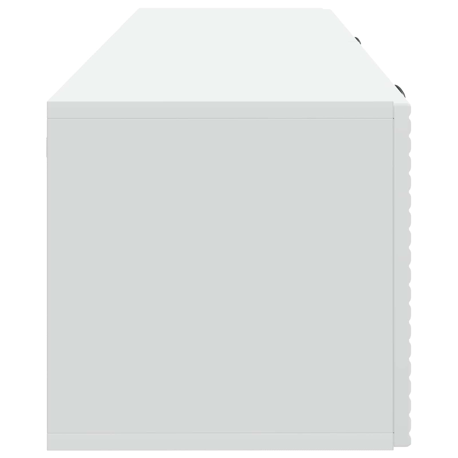 Wandbeugel TV-kast Wit 98 x 31 x 30 cm Bewerkt hout