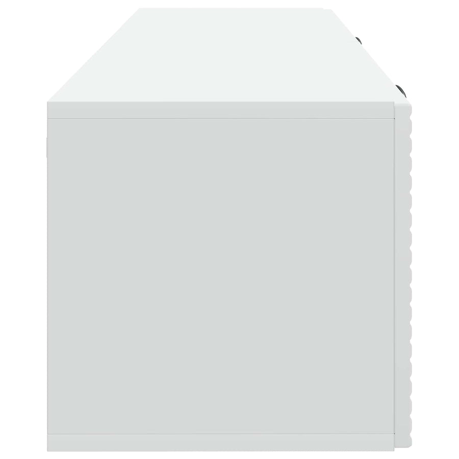 Wandbeugel TV-kast Wit 98 x 31 x 30 cm Bewerkt hout