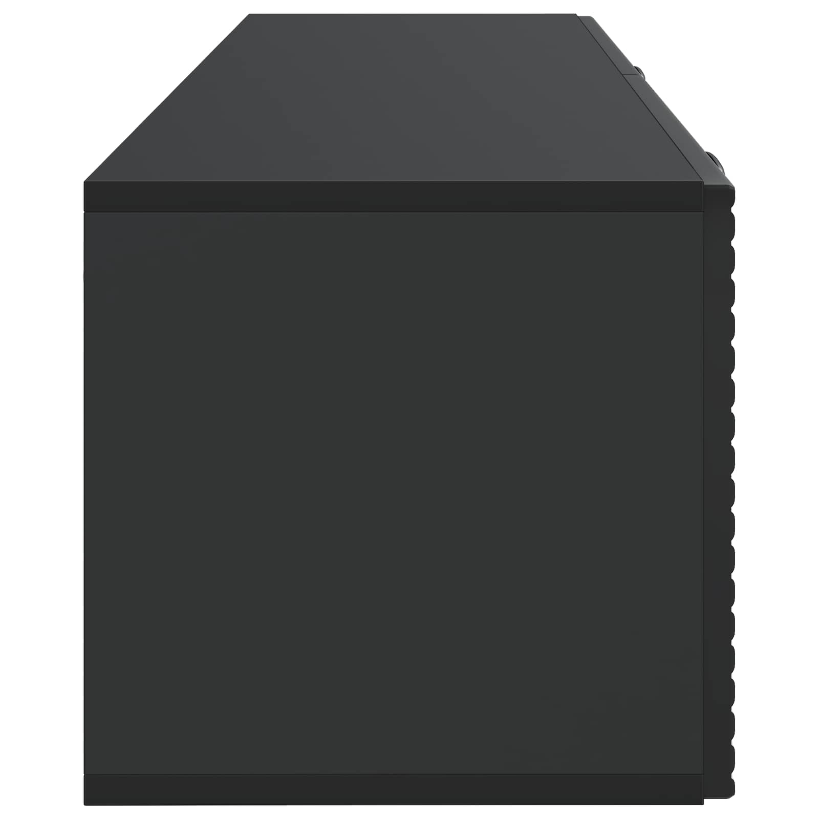 Wandbeugel TV-kast Zwart 98 x 31 x 30 cm Bewerkt hout