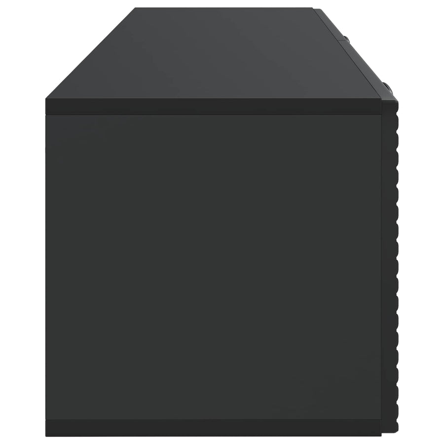 Wandbeugel TV-kast Zwart 98 x 31 x 30 cm Bewerkt hout