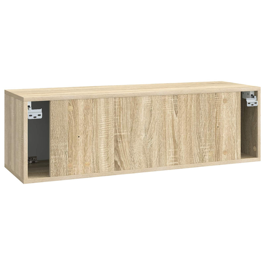 Wandbeugel TV-kast Sonoma Eiken 98 x 31 x 30 cm Bewerkt hout