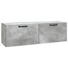 Wandkast TV 98x31x30 cm betongrijs bewerkt hout