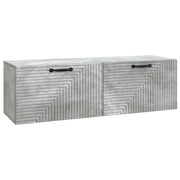 Wandkast TV 98x31x30 cm betongrijs bewerkt hout