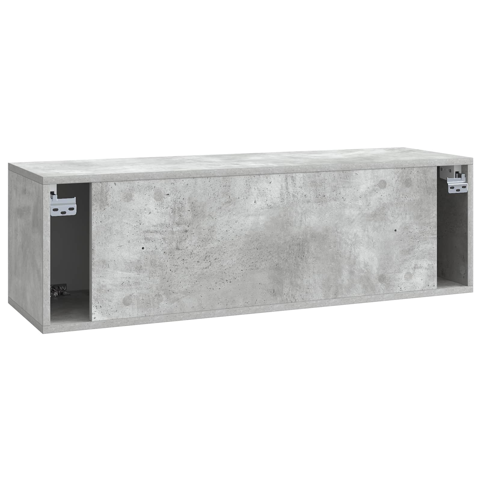 Wandbeugel TV-kast Betongrijs 98 x 31 x 30 cm Bewerkt hout