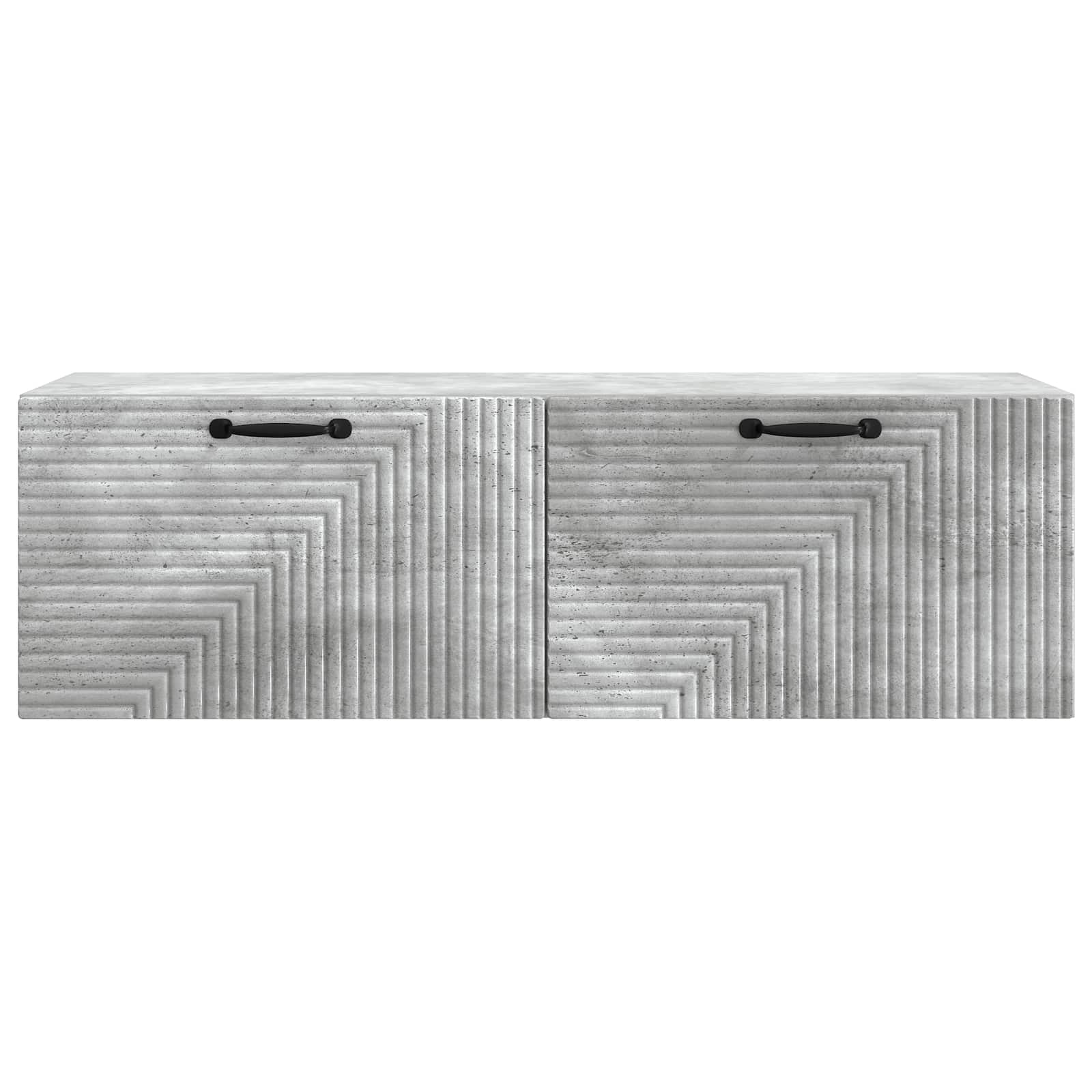 Wandbeugel TV-kast Betongrijs 98 x 31 x 30 cm Bewerkt hout