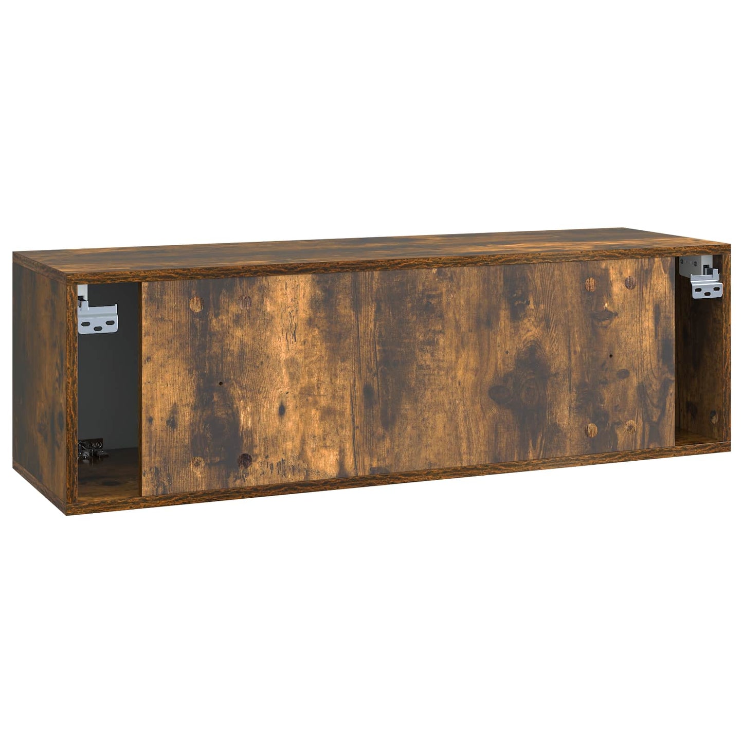 Wandbeugel TV-kast Gerookt eiken 98 x 31 x 30 cm Bewerkt hout