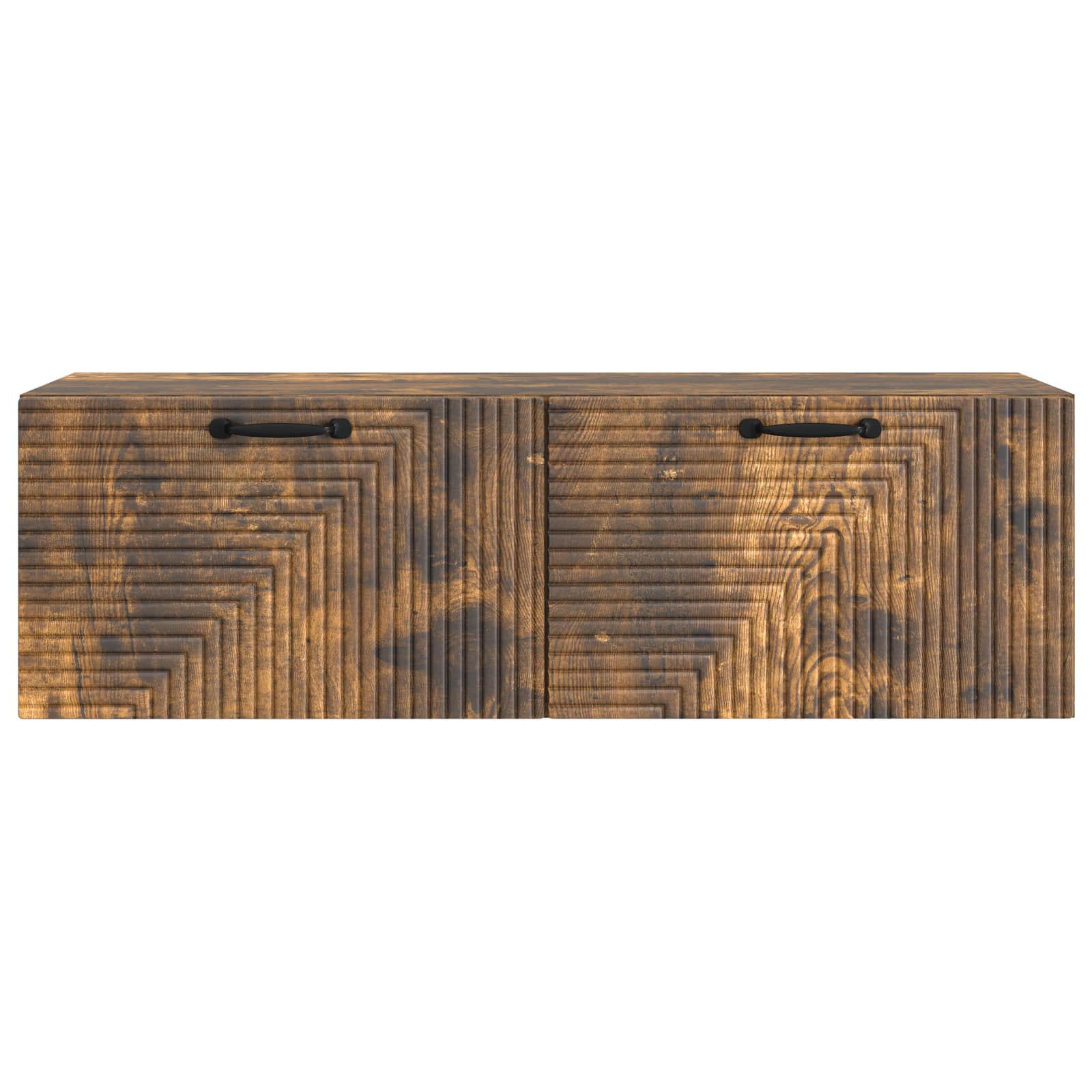 Wandbeugel TV-kast Gerookt eiken 98 x 31 x 30 cm Bewerkt hout
