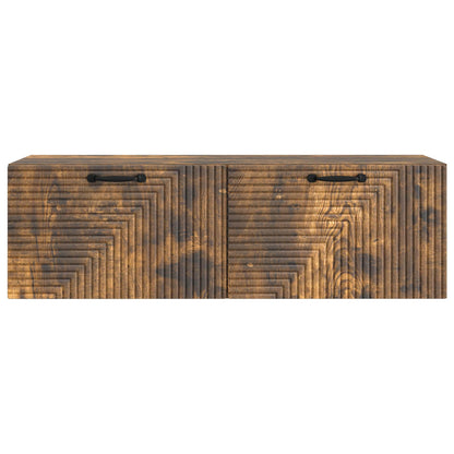 Wandbeugel TV-kast Gerookt eiken 98 x 31 x 30 cm Bewerkt hout