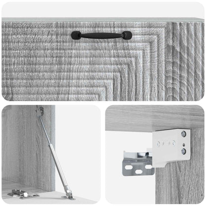 Wandbeugel TV-kast Grijs sonoma 98 x 31 x 30 cm Bewerkt hout