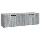 Tv-meubel 98x31x30 cm bewerkt hout grijs sonoma