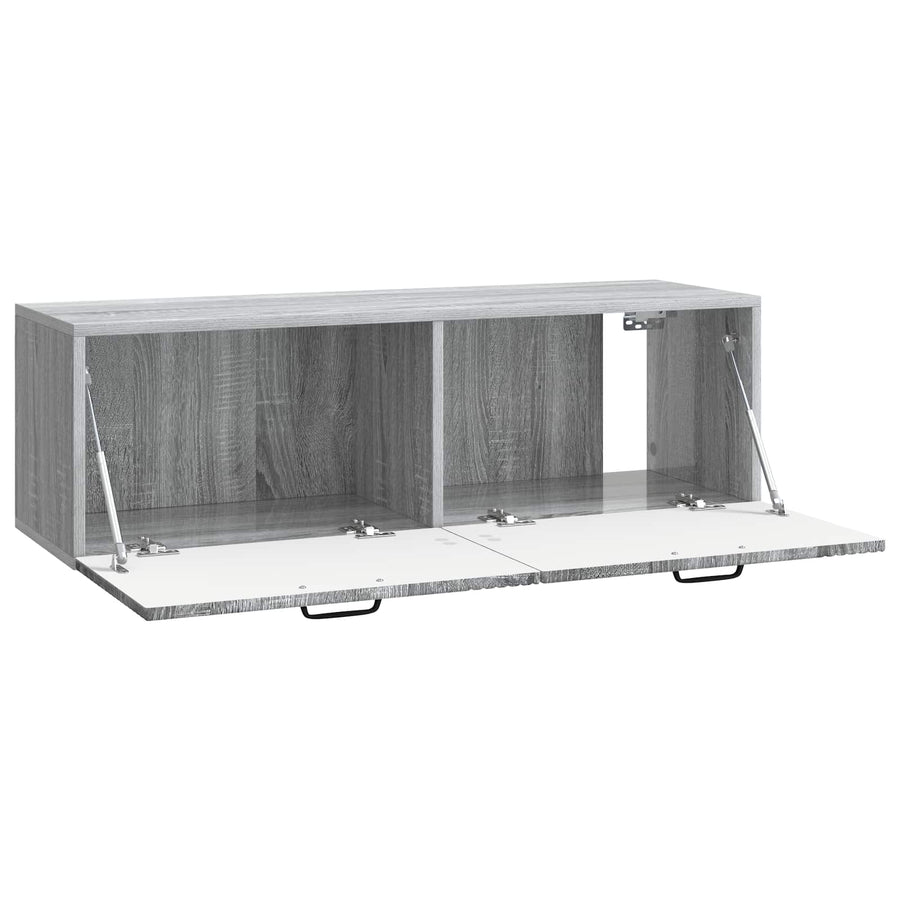 Wandbeugel TV-kast Grijs sonoma 98 x 31 x 30 cm Bewerkt hout