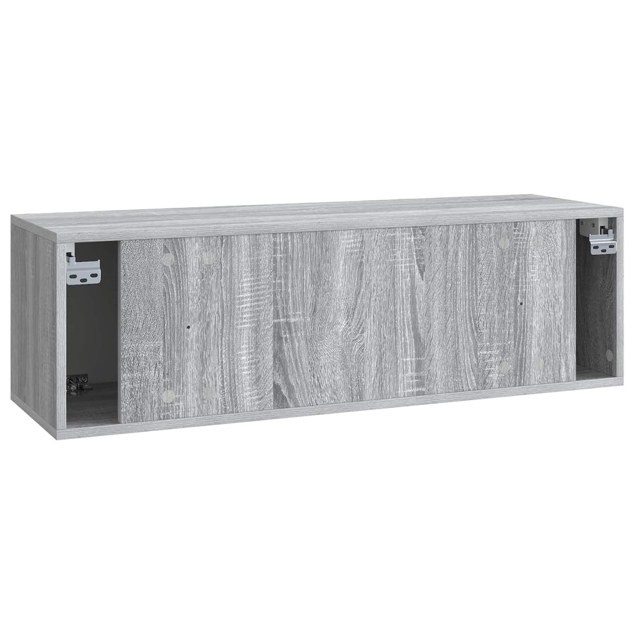 Wandbeugel TV-kast Grijs sonoma 98 x 31 x 30 cm Bewerkt hout