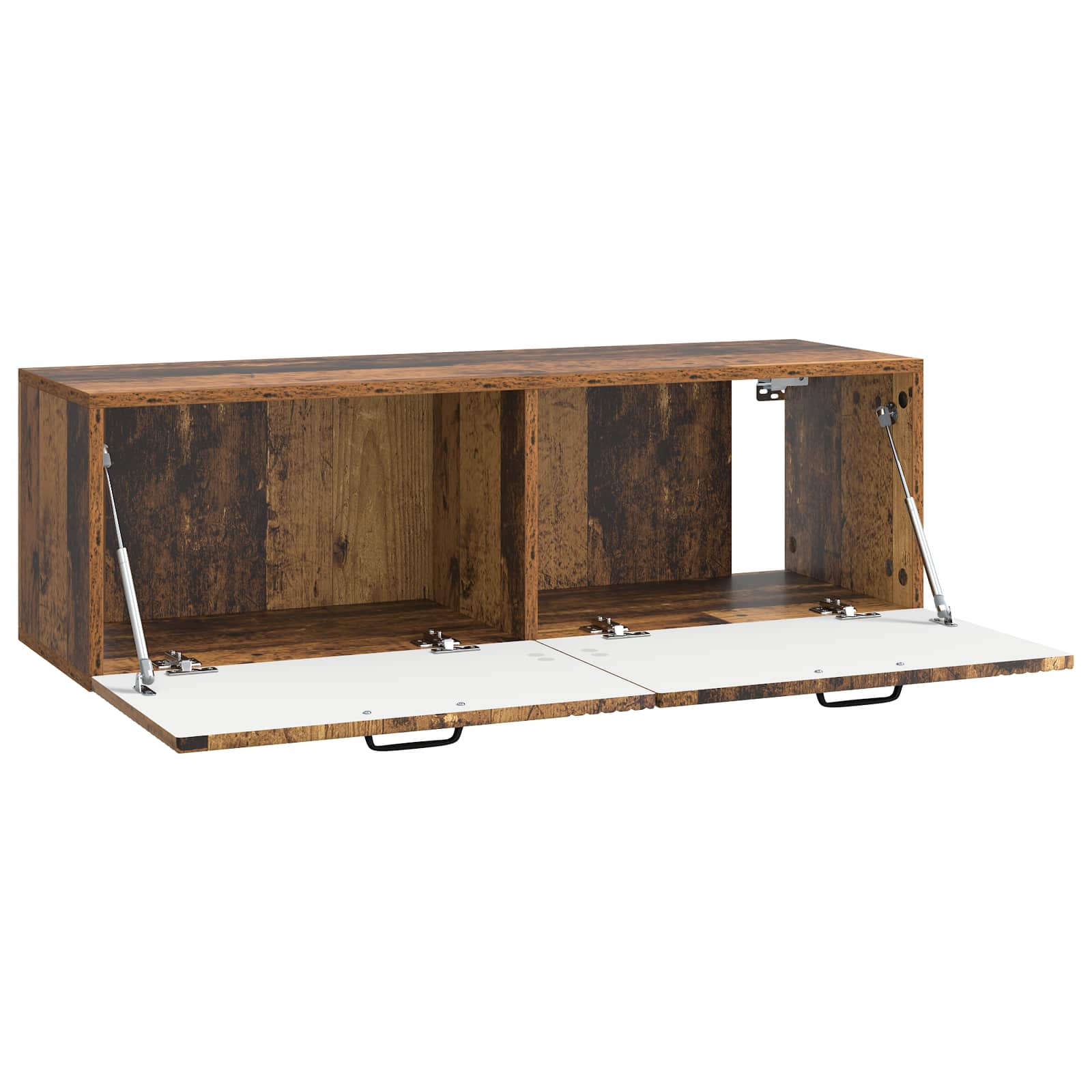 Wandbeugel TV-kast Oud hout 98 x 31 x 30 cm Bewerkt hout