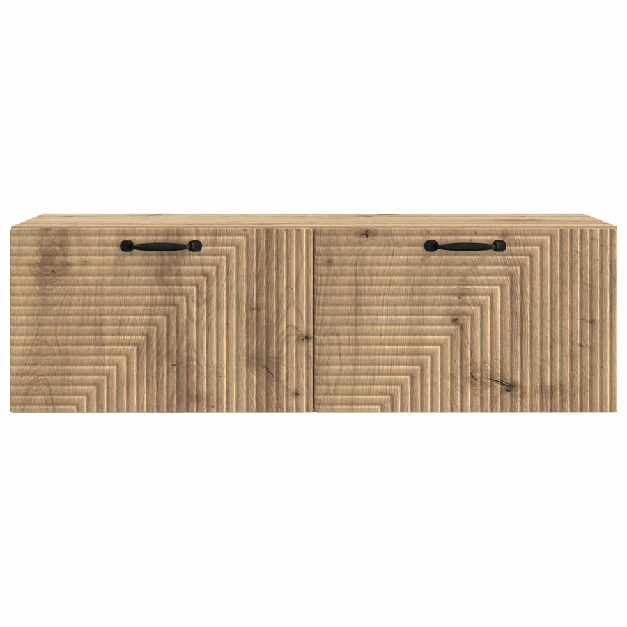 Wandbeugel TV-kast Artisanaal eiken 98 x 31 x 30 cm