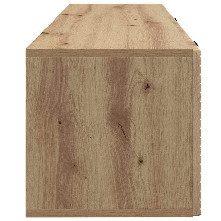 Wandbeugel TV-kast Artisanaal eiken 98 x 31 x 30 cm