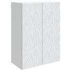 Wandkast 66x34.5x90 cm bewerkt hout wit
