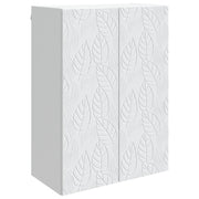Wandkast 66x34.5x90 cm bewerkt hout wit
