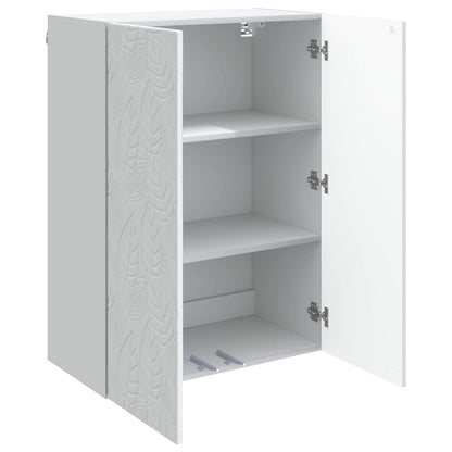 Wandkast Wit 66 x 34,5 x 90 cm Bewerkt hout
