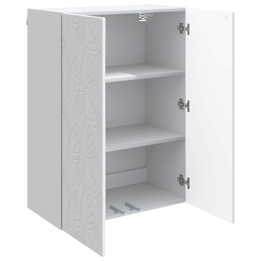 Wandkast Wit 66 x 34,5 x 90 cm Bewerkt hout