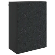 Wandkast 66x34,5x90 cm zwart bewerkt hout