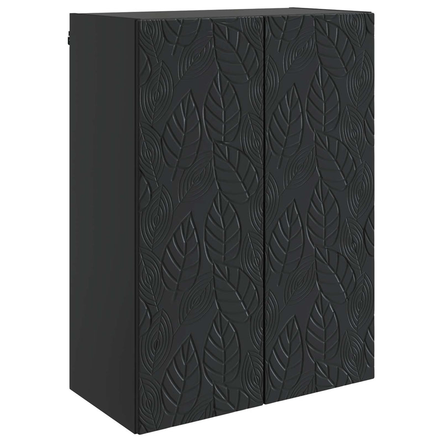 Wandkast Zwart 66 x 34,5 x 90 cm Bewerkt hout