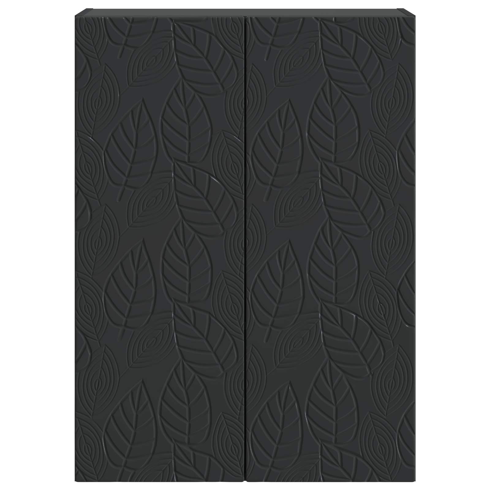 Wandkast Zwart 66 x 34,5 x 90 cm Bewerkt hout