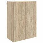 Wandkast 66x34,5x90 cm bewerkt hout sonoma eiken