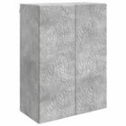 Wandkast 66x34,5x90 cm betongrijs bewerkt hout
