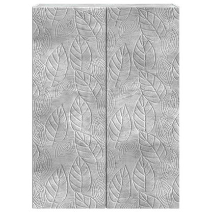 Wandkast Betongrijs 66 x 34,5 x 90 cm Bewerkt hout