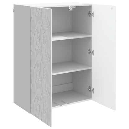 Wandkast Hoogglans Wit 66 x 34,5 x 90 cm Bewerkt hout