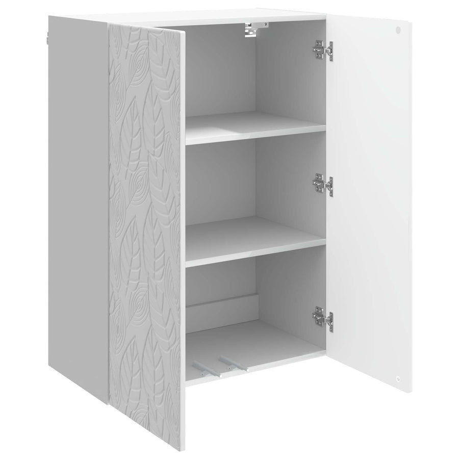 Wandkast Hoogglans Wit 66 x 34,5 x 90 cm Bewerkt hout