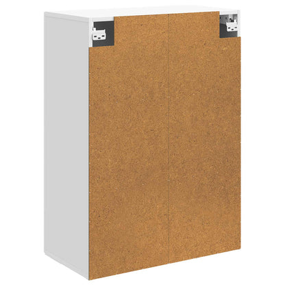 Wandkast Hoogglans Wit 66 x 34,5 x 90 cm Bewerkt hout