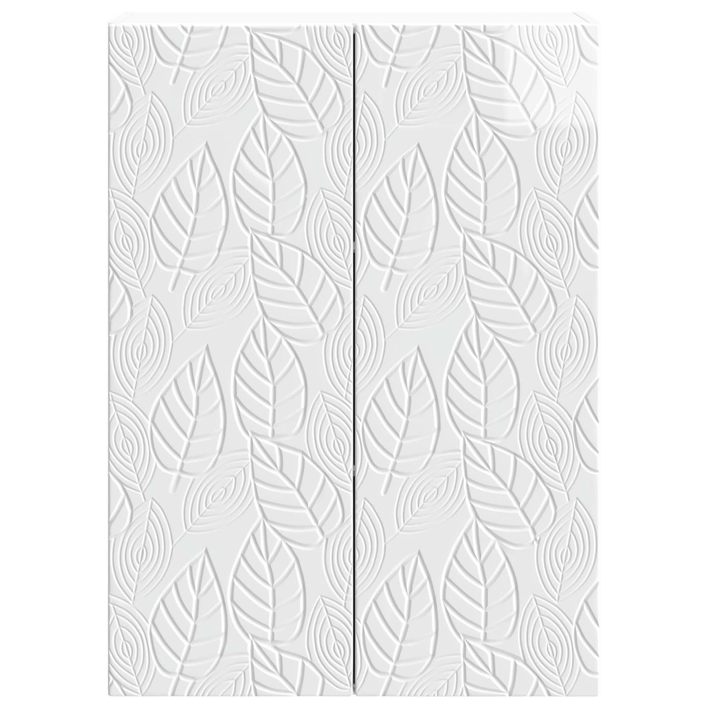 Wandkast Hoogglans Wit 66 x 34,5 x 90 cm Bewerkt hout