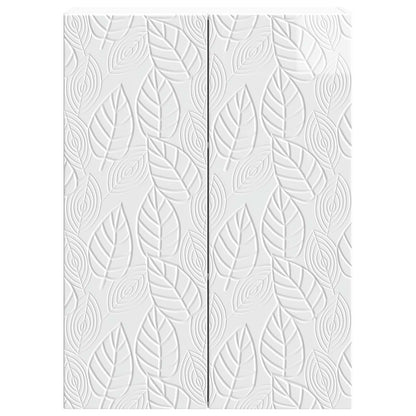 Wandkast Hoogglans Wit 66 x 34,5 x 90 cm Bewerkt hout