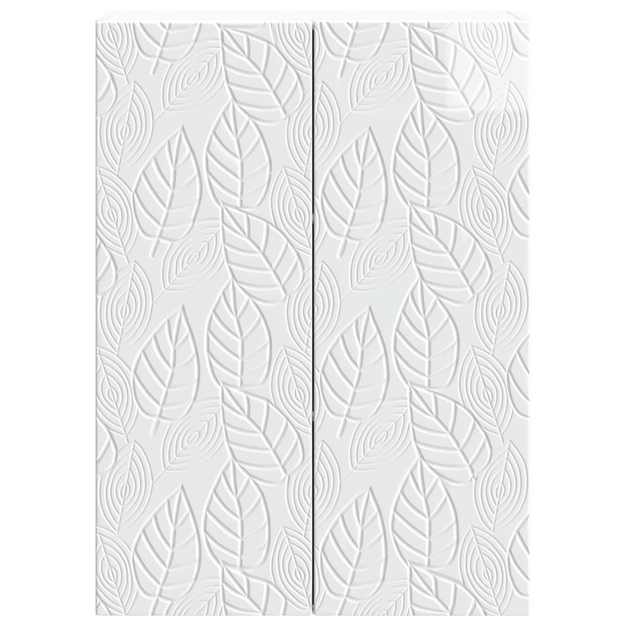 Wandkast Hoogglans Wit 66 x 34,5 x 90 cm Bewerkt hout