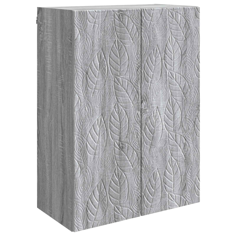 Wandkast Grijs Sonoma 66 x 34,5 x 90 cm Bewerkt hout