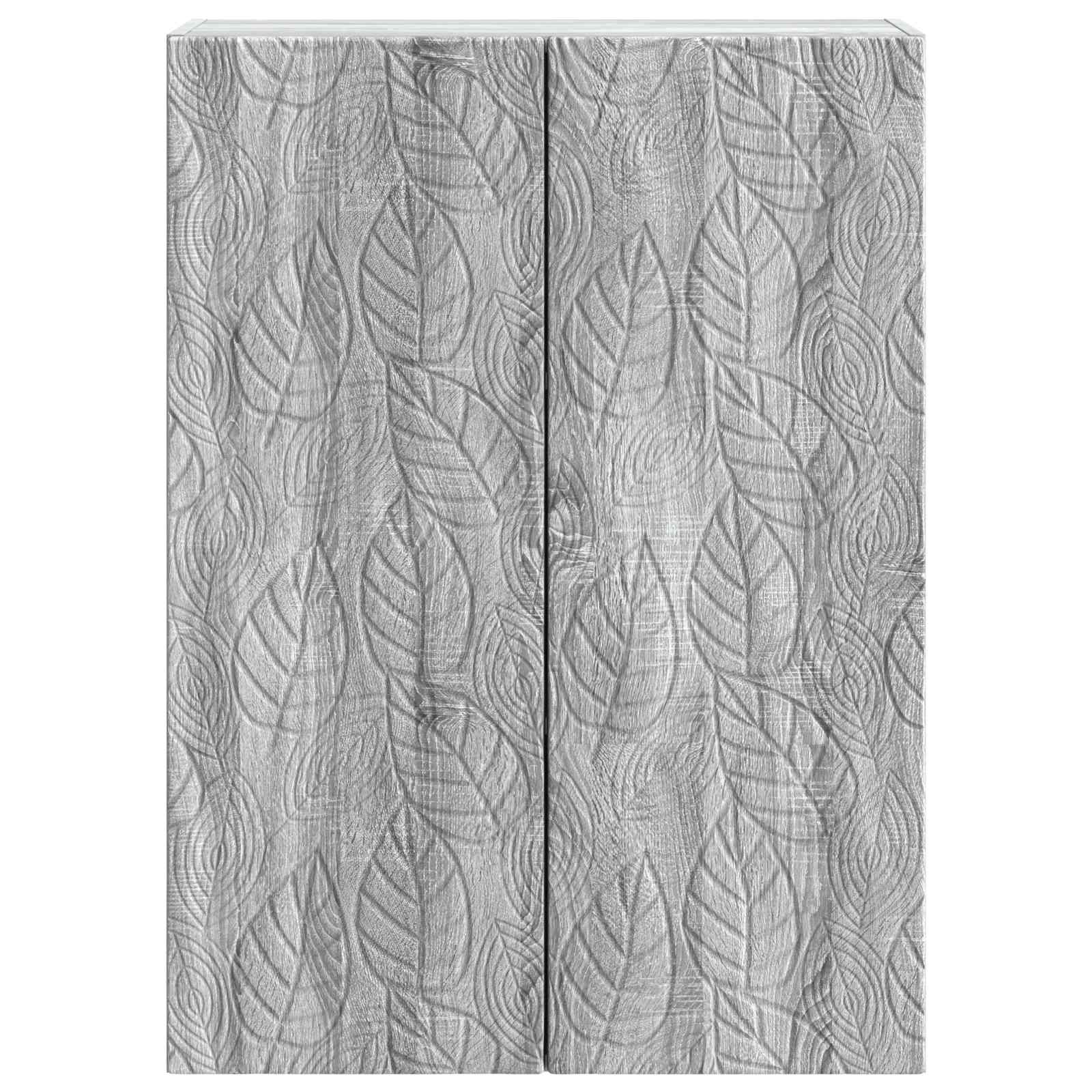 Wandkast Grijs Sonoma 66 x 34,5 x 90 cm Bewerkt hout