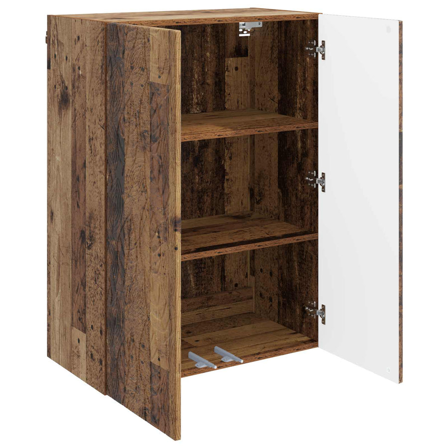 Wandkast Oud hout 66 x 34,5 x 90 cm Bewerkt hout
