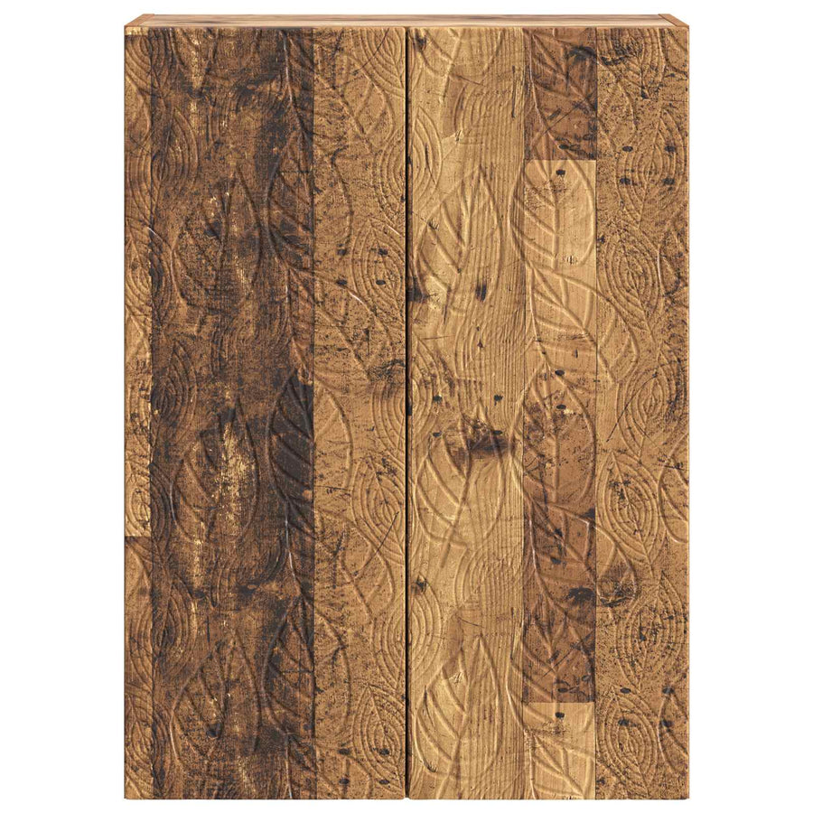 Wandkast Oud hout 66 x 34,5 x 90 cm Bewerkt hout