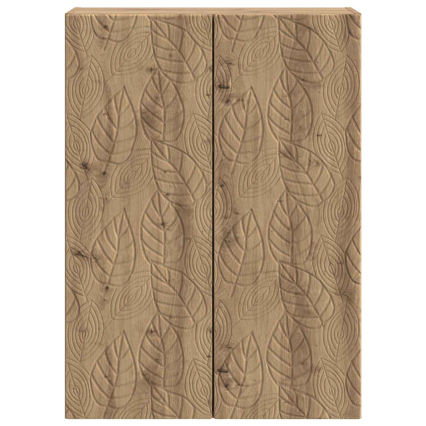 Wandkast Artisanaal eiken 66 x 34,5 x 90 cm Bewerkt hout